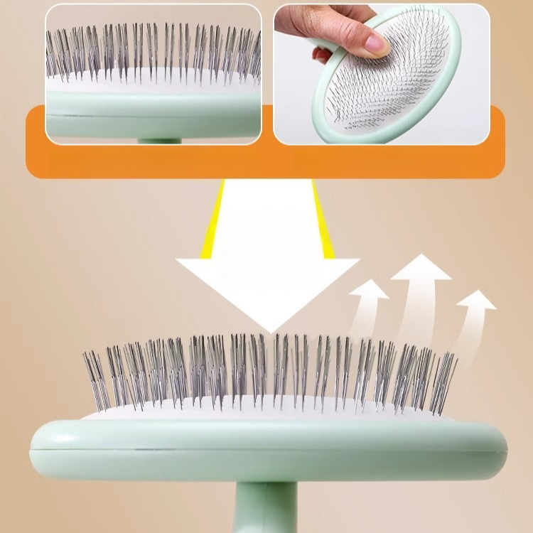 Pet Elastic Air Cushion Curved Comb