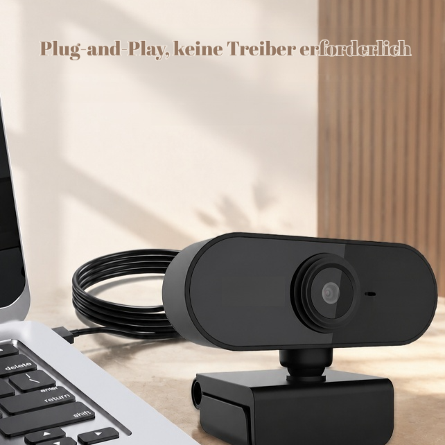 HD USB-Kamera für Laptops, geeignet für Live-Streaming und Online-Kurse