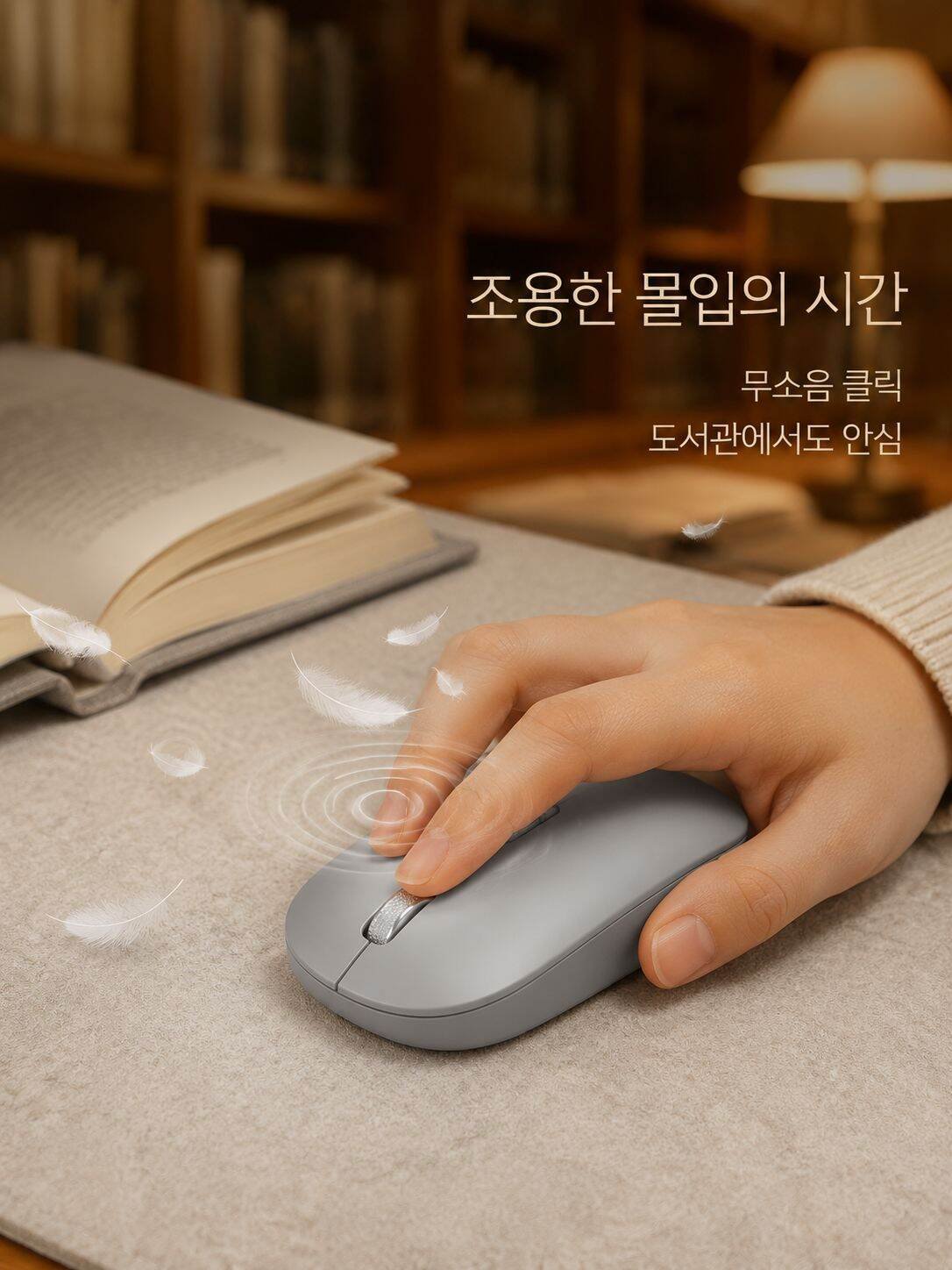 저소음 사무용 무선 마우스