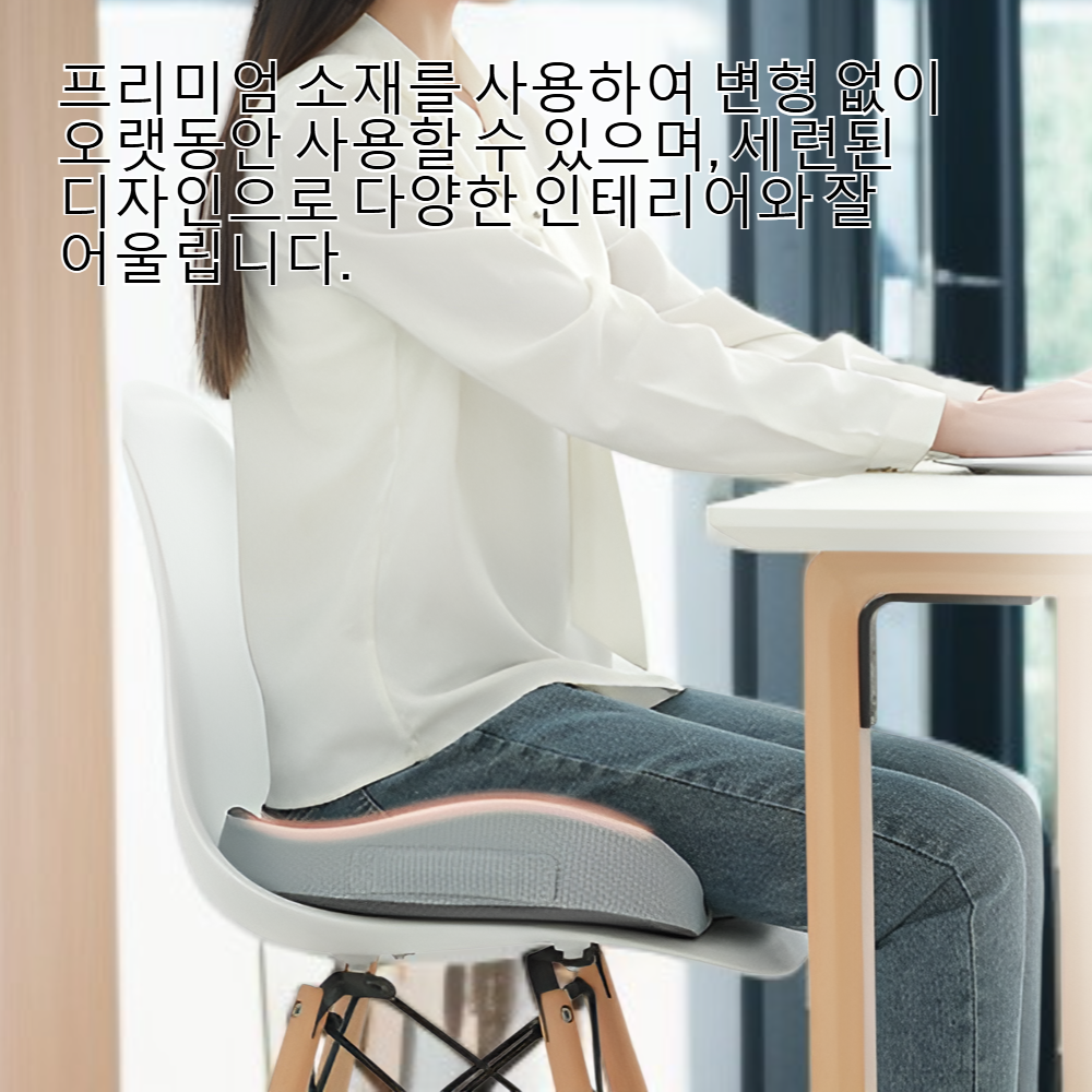 두툼하고 부드러운 좌석 쿠션