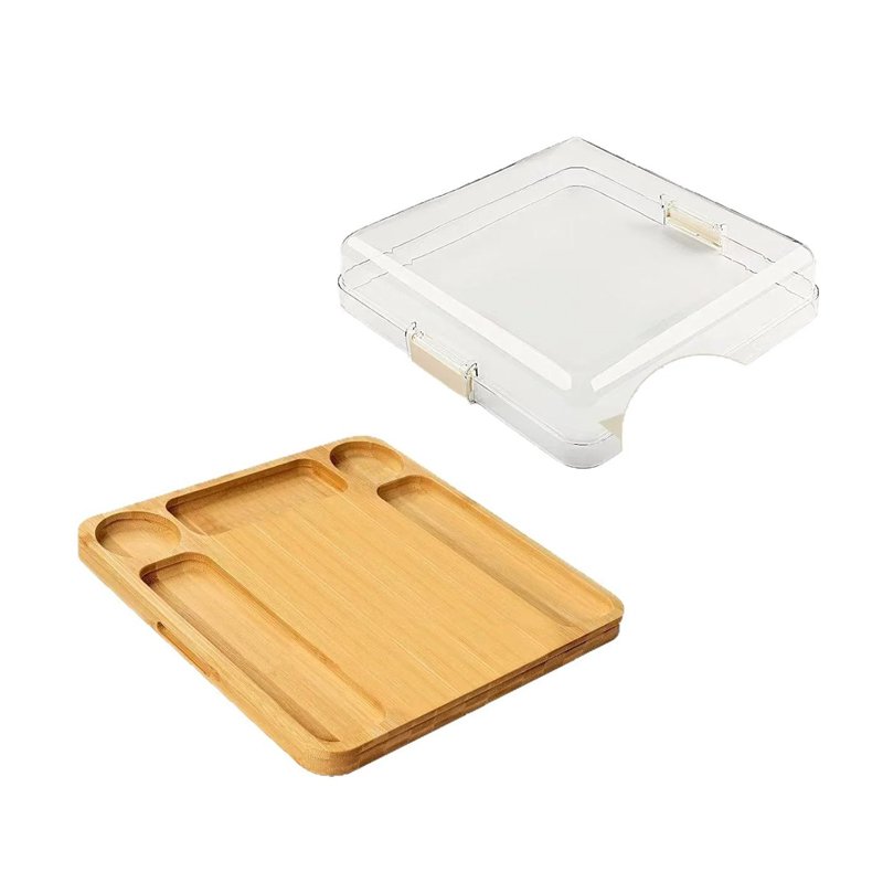 竹製蓋付き惣菜トレー