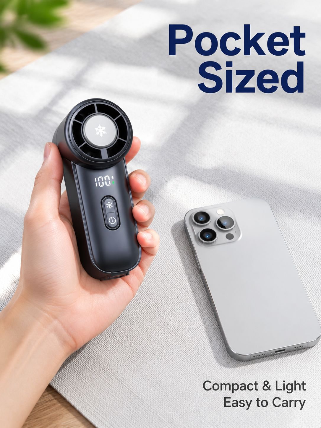 Outdoor Portable High-Speed Handheld Fan