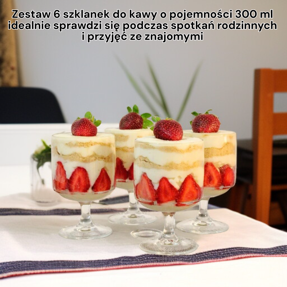 Szklanki do kawy  Cafe 300ml 6 sztuk