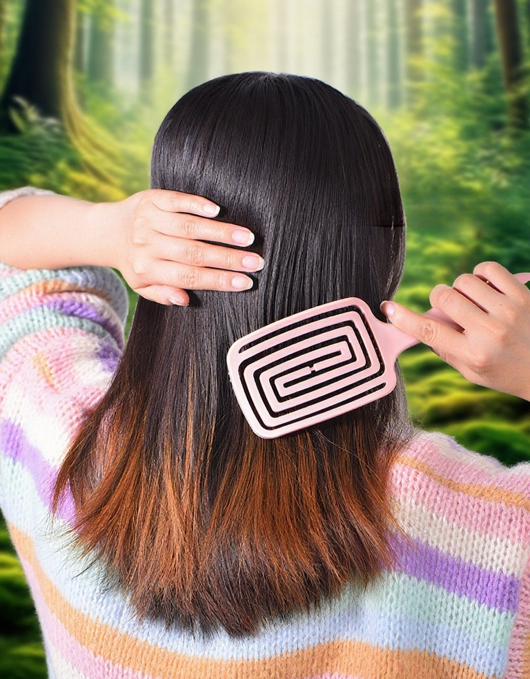 여성용 헤어 부스스한 두피 마사지 빗 제품 이미지