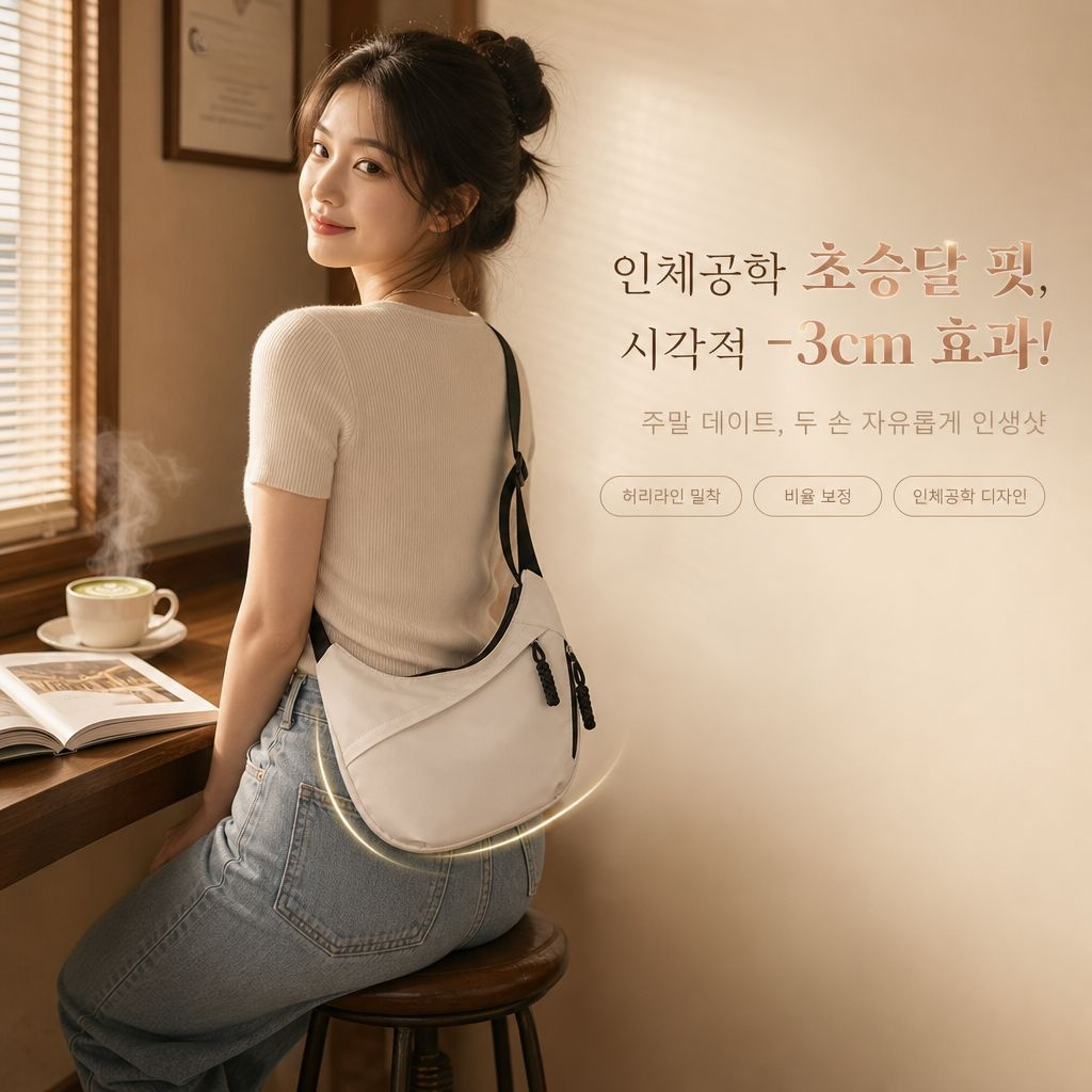 가볍고 대용량 학생용 숄더백
