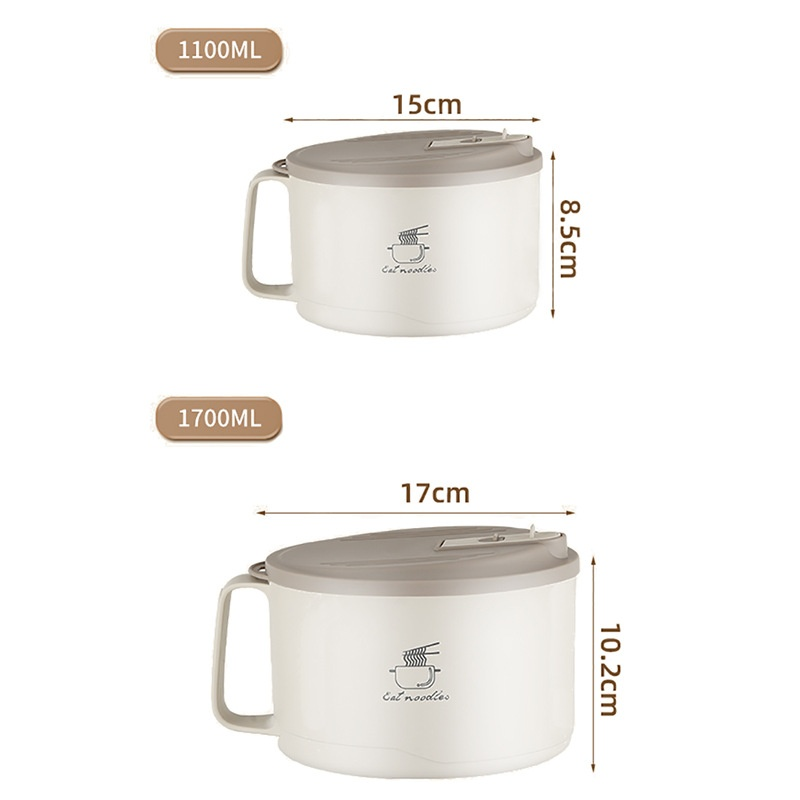 Wielofunkcyjny lunchbox z dwuwarstwową powłoką zapobiegającą poparzeniom