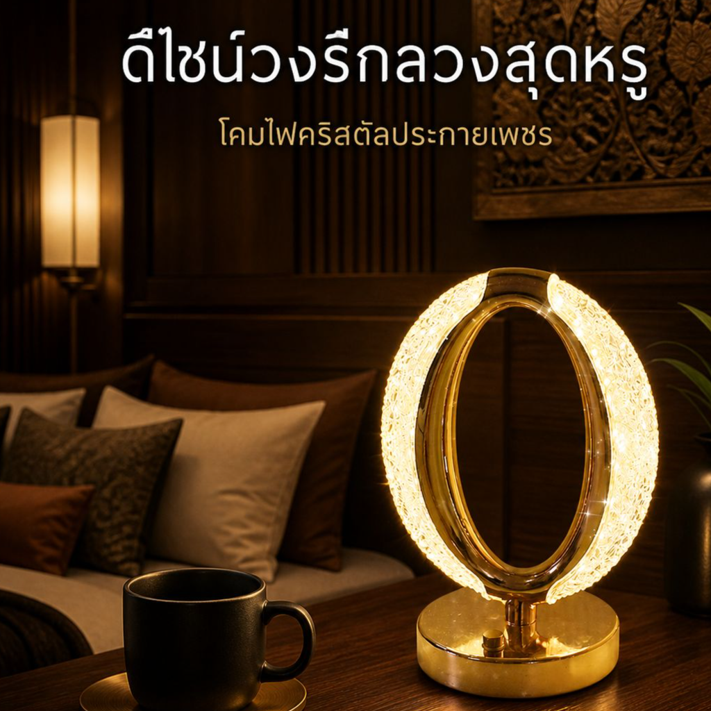โคมไฟตกแต่งบรรยากาศ สไตล์หรูหรา
