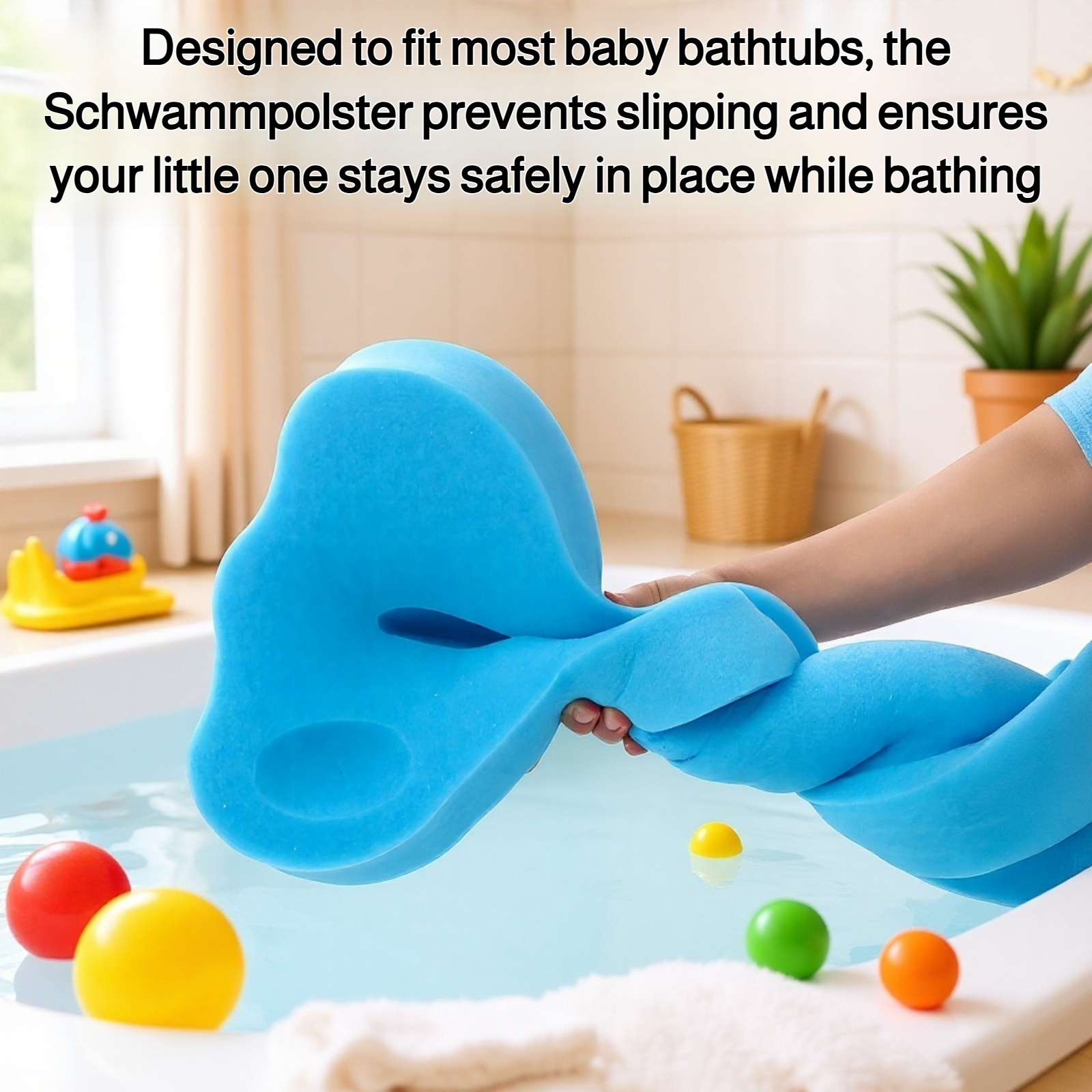 thick sponge pad for the baby bathtub