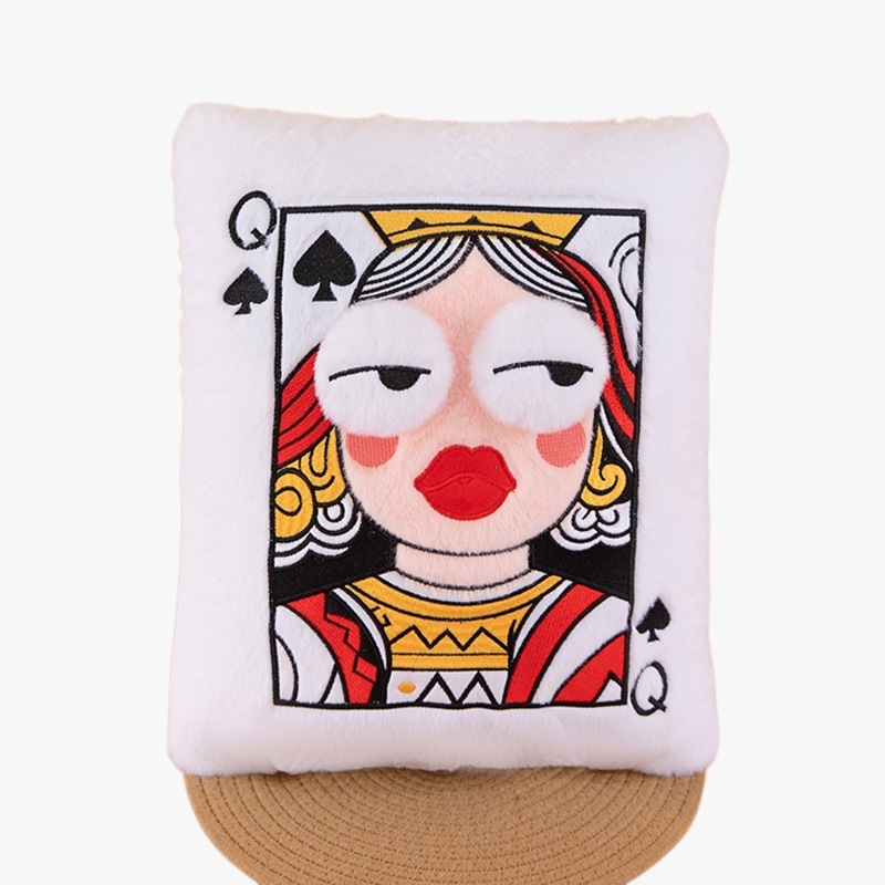 Plush embroidered playing card pillow/cushion - high-value, fun, and a great gift for friends and be