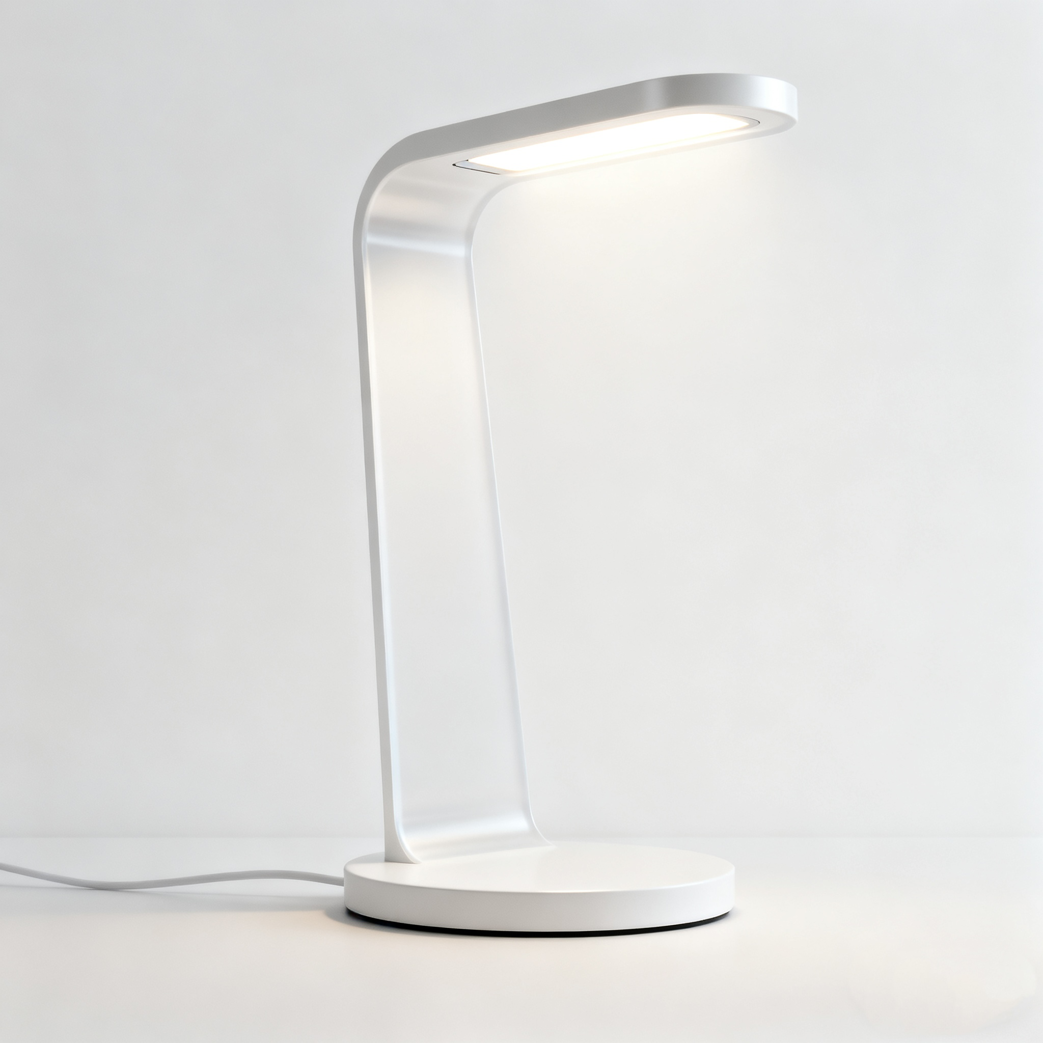 Lámpara de mesa decorativa blanca para proteger la vista