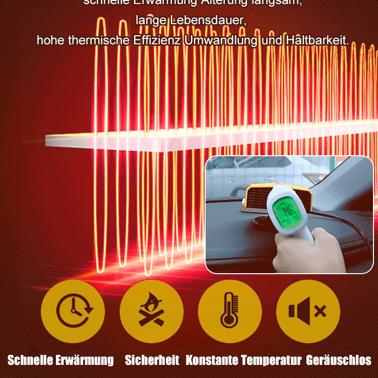 Tragbarer Heizlüfter fürs Auto