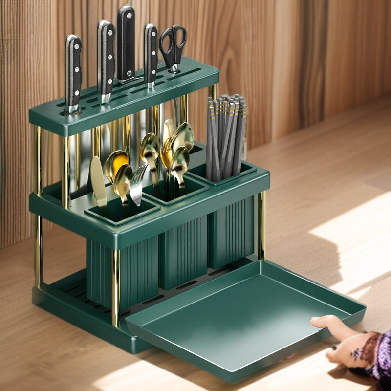 家庭用キッチンカウンタートップ収納ラック