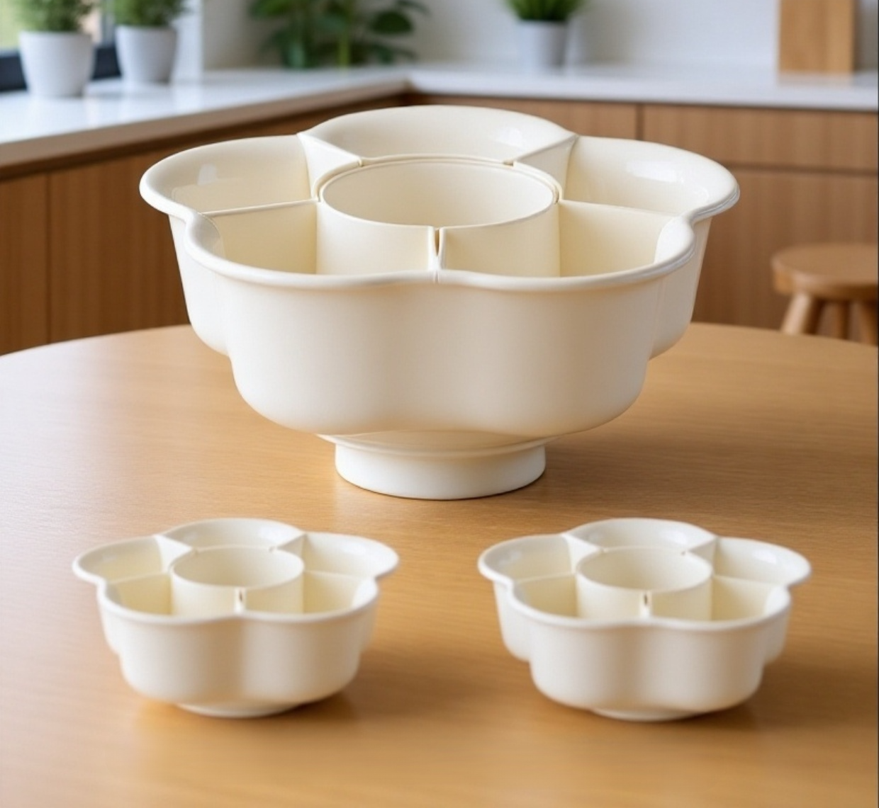 Organizador de cocina para cortar y preparar verduras