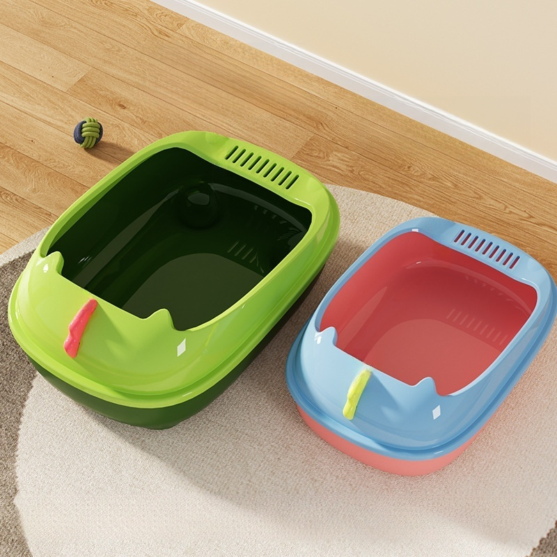 Splashproof Semiclosed Cat Litter Box
