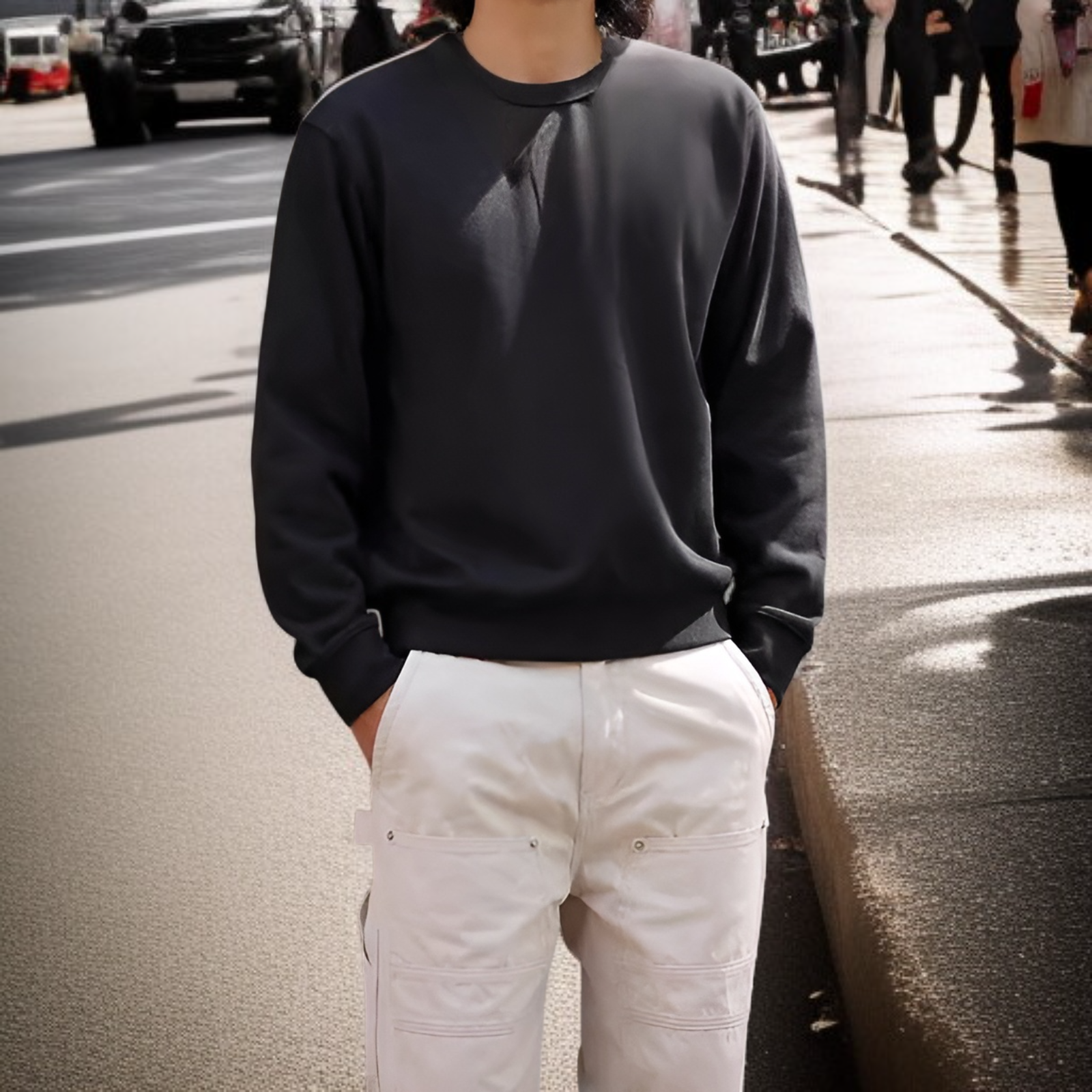 데일리룩에 어울리는 기본 스웨트셔츠