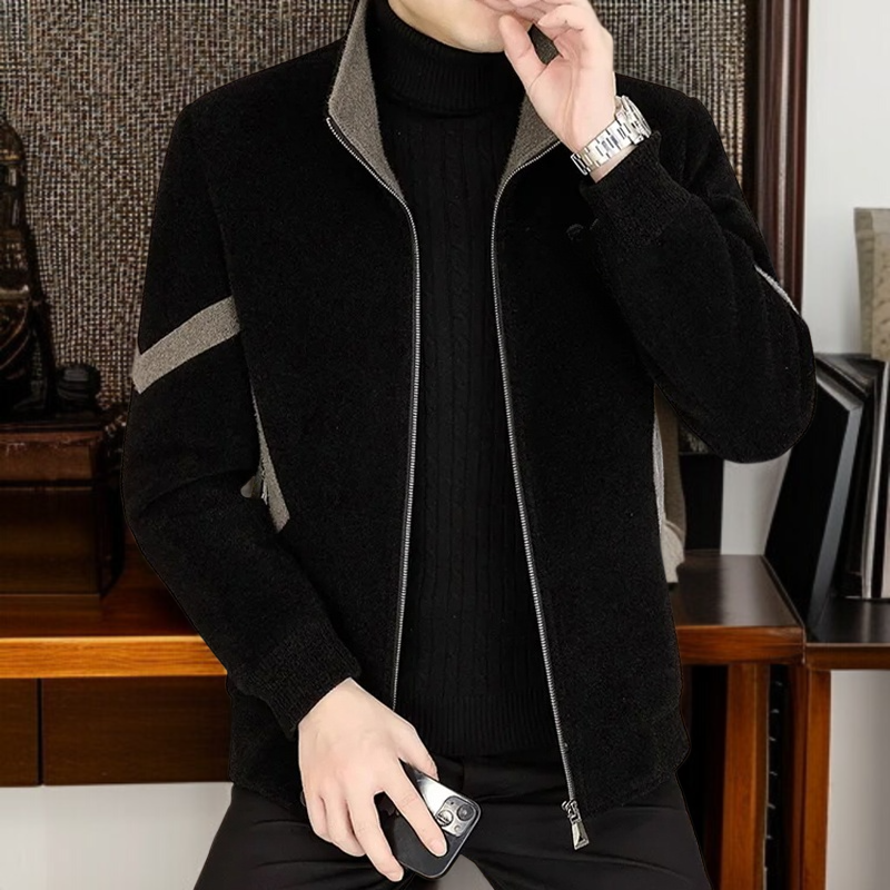 남자 가을 겨울 기모 차이나 모직 재킷 캐주얼 남 모직 코트 남자 모직 재킷 캐주얼 남 코트