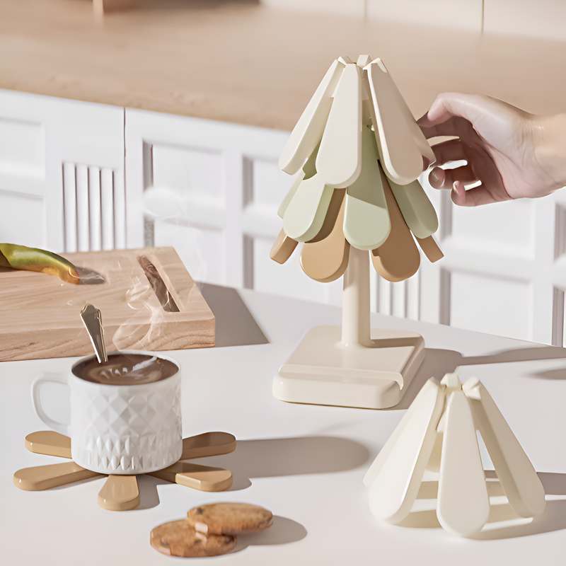 滑り止め付きシリコン食卓マット