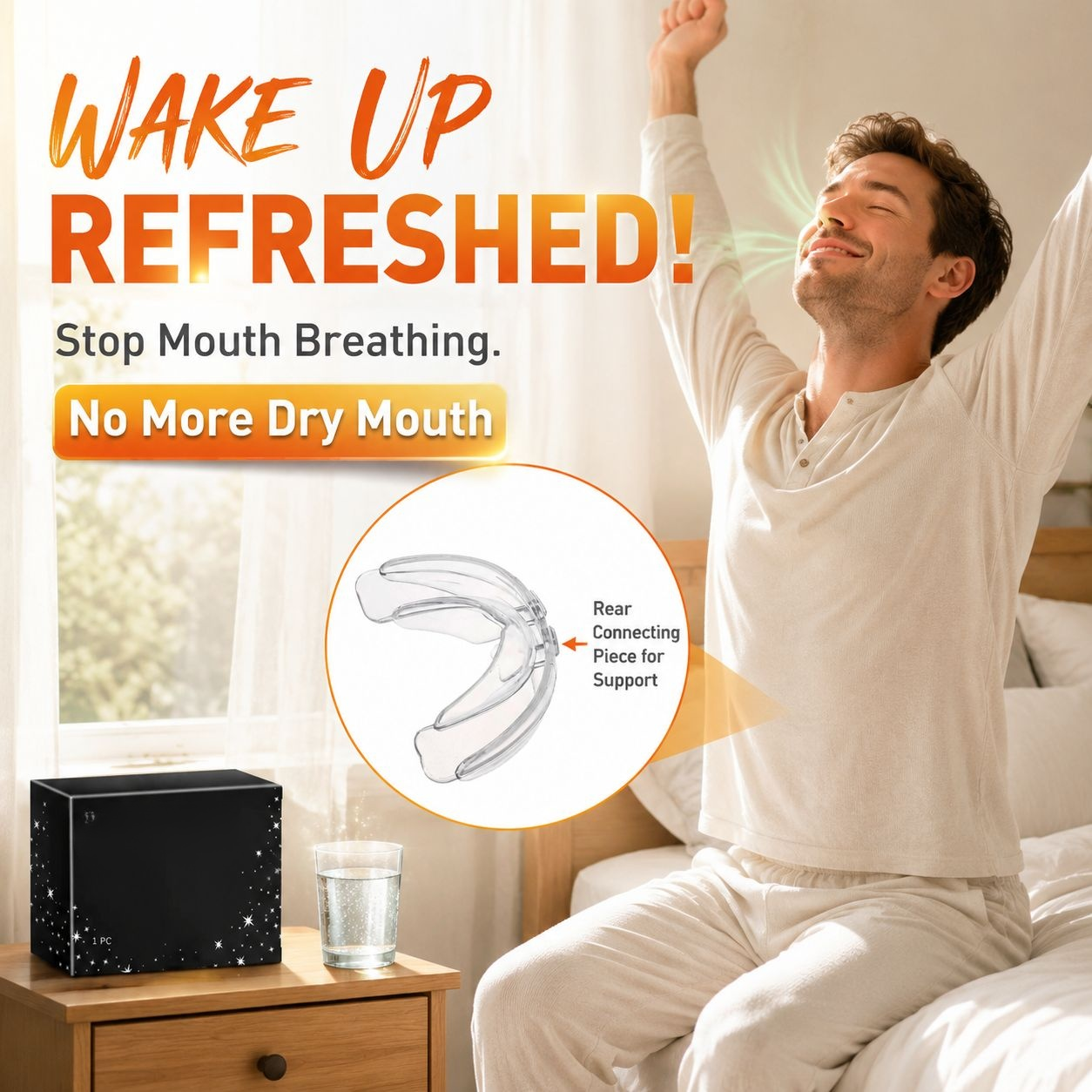 Anti-Snoring Sleep Aid Mouthguard for Nighttime Use
