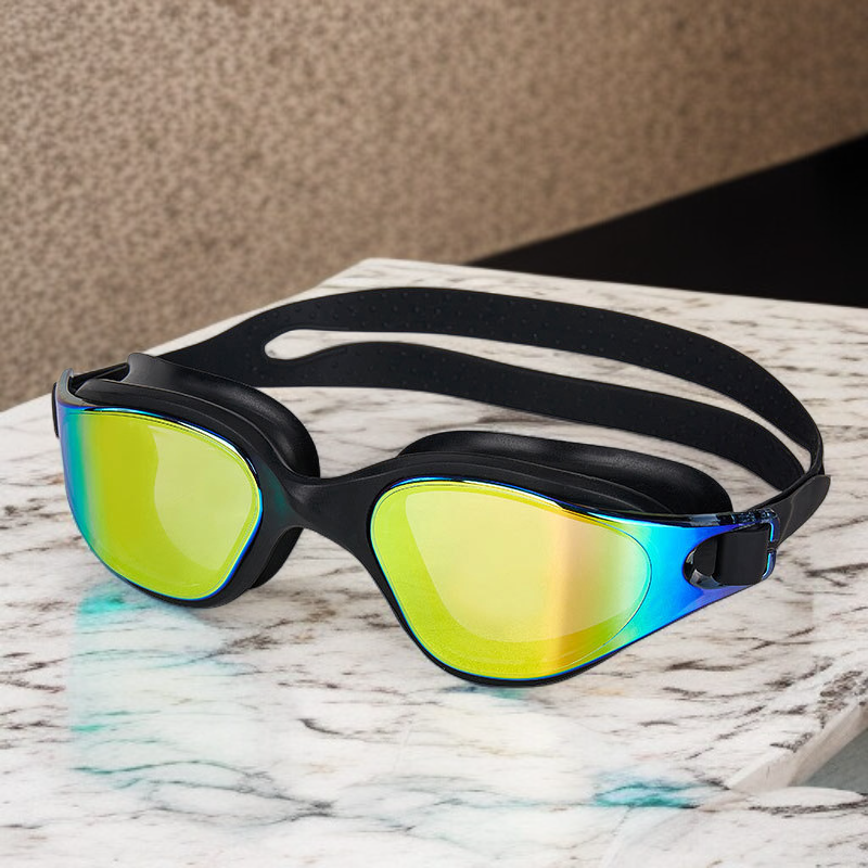 성인 방수 방김 수영 필수 일체형 고글 대프레임 고화질 실리콘 수영 안경