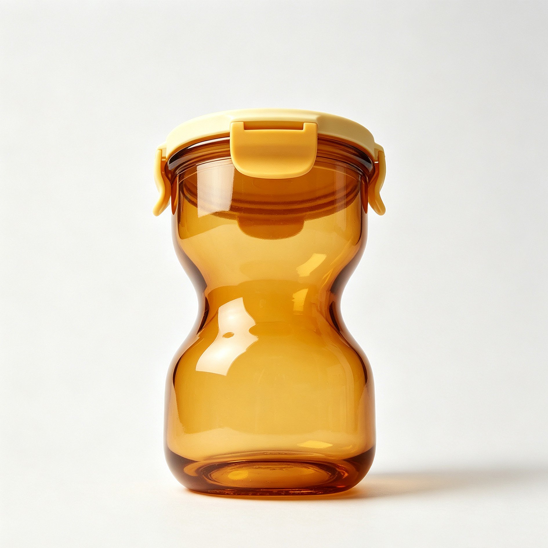 Airtight amber jar for herbs and spices