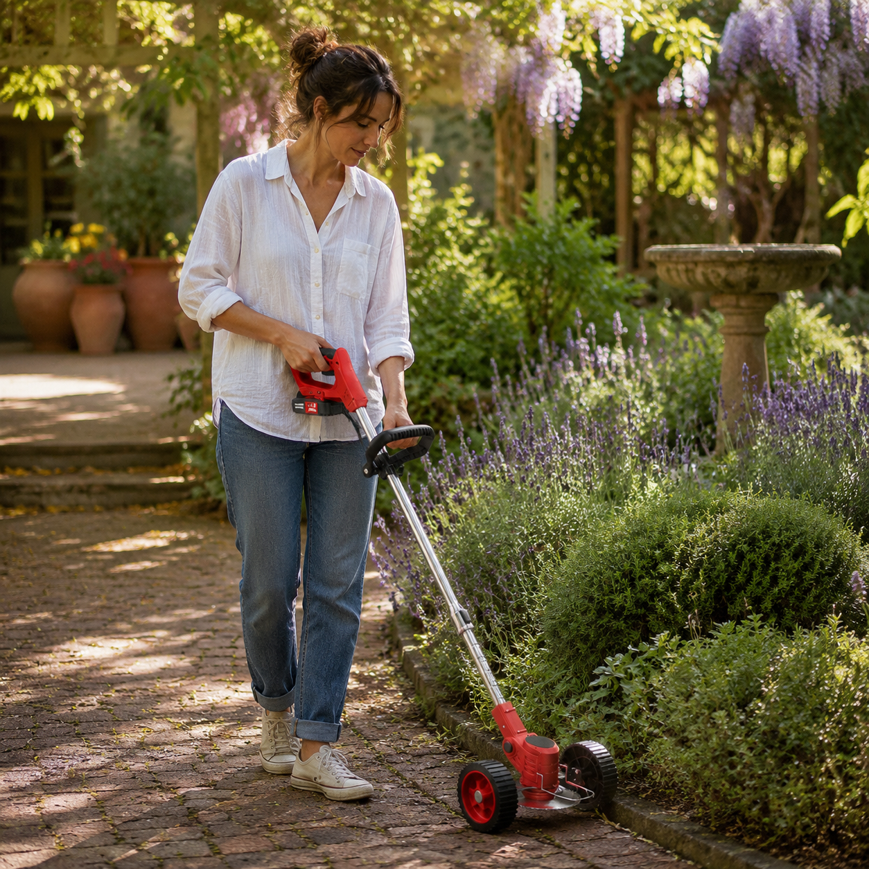 High power lawn mower lithium battery long endurance agricultural weeder portable electric lawn mowe