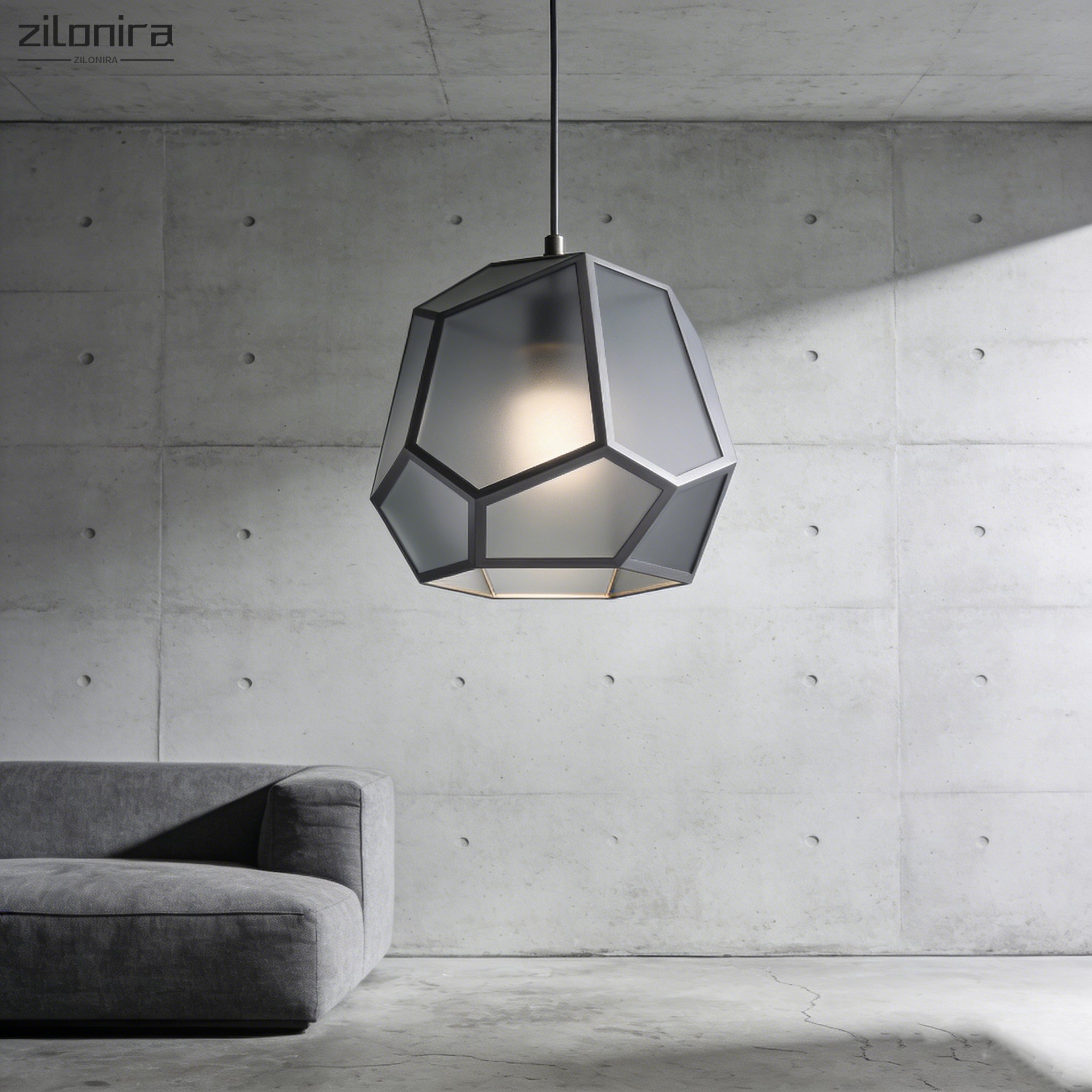 다면체 기하학적 샹들리에