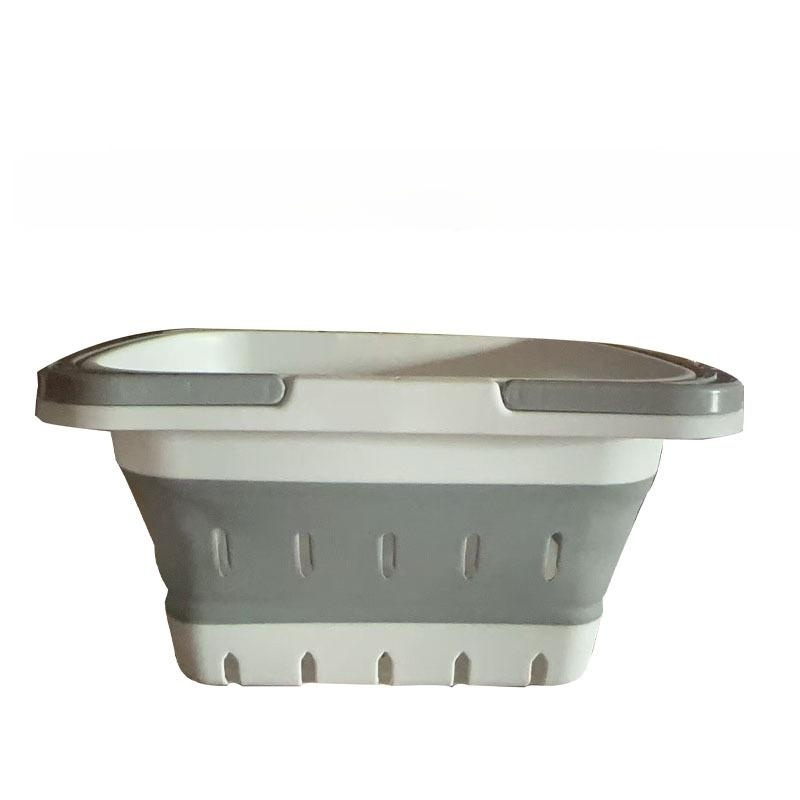 Large capacity folding laundry basket