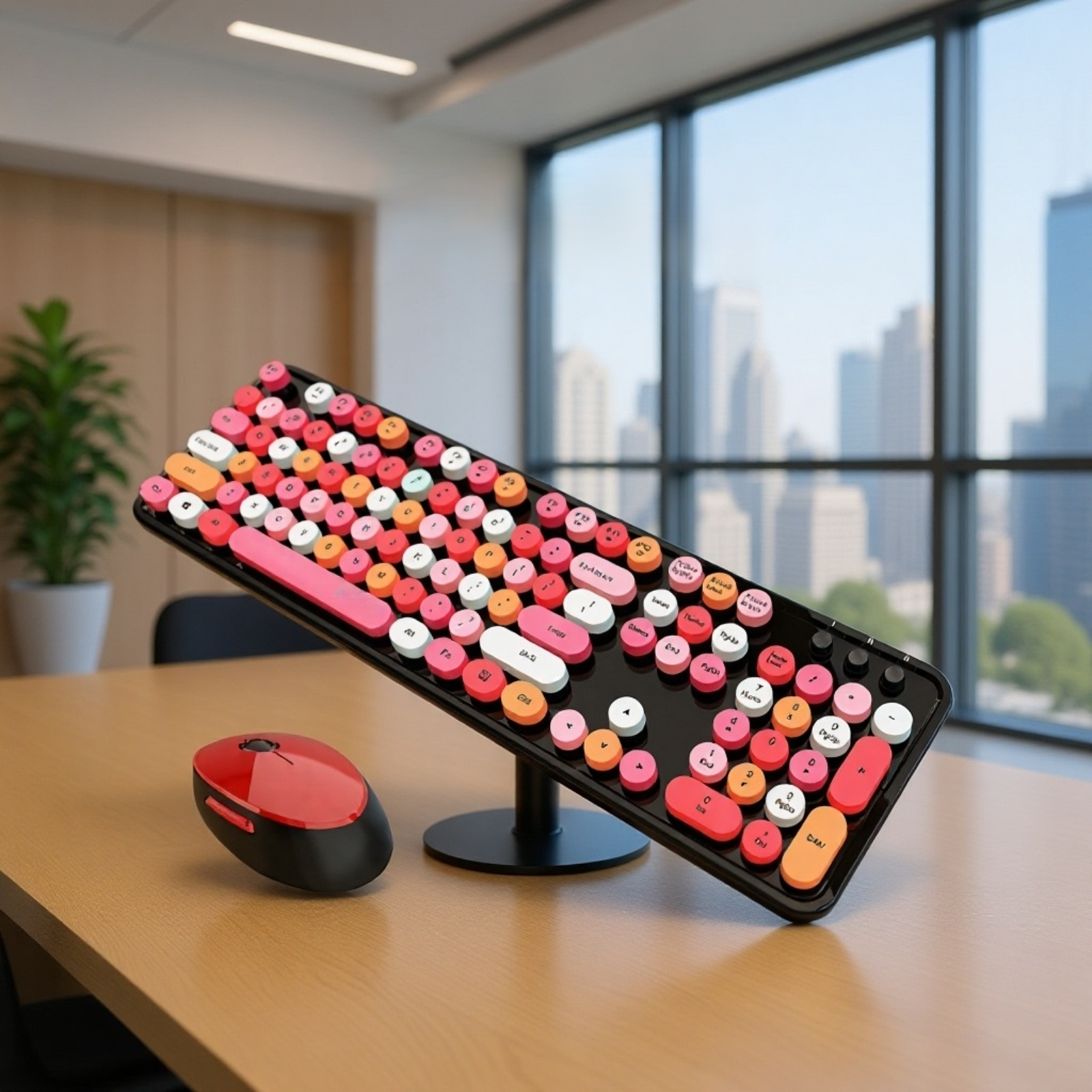 カラフルな口紅キーボード