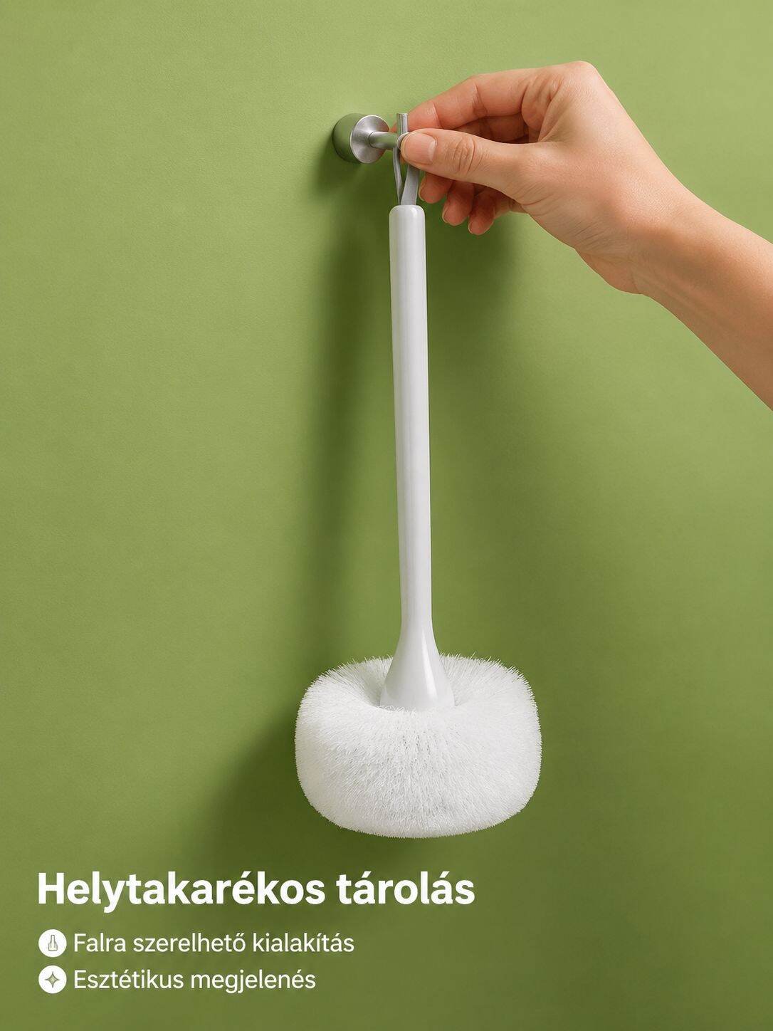 Fürdőszobai tisztítókefe részletgazdag kidolgozással