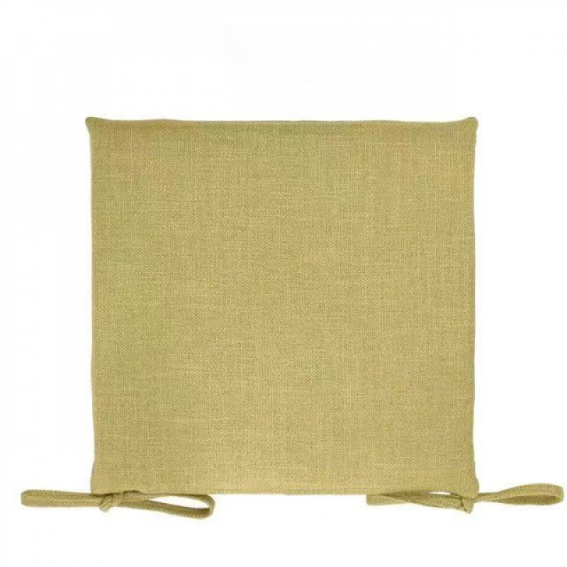 Detachable Washable Simple Linen Chair Cushion, Thickened and Breathable Seat Pad