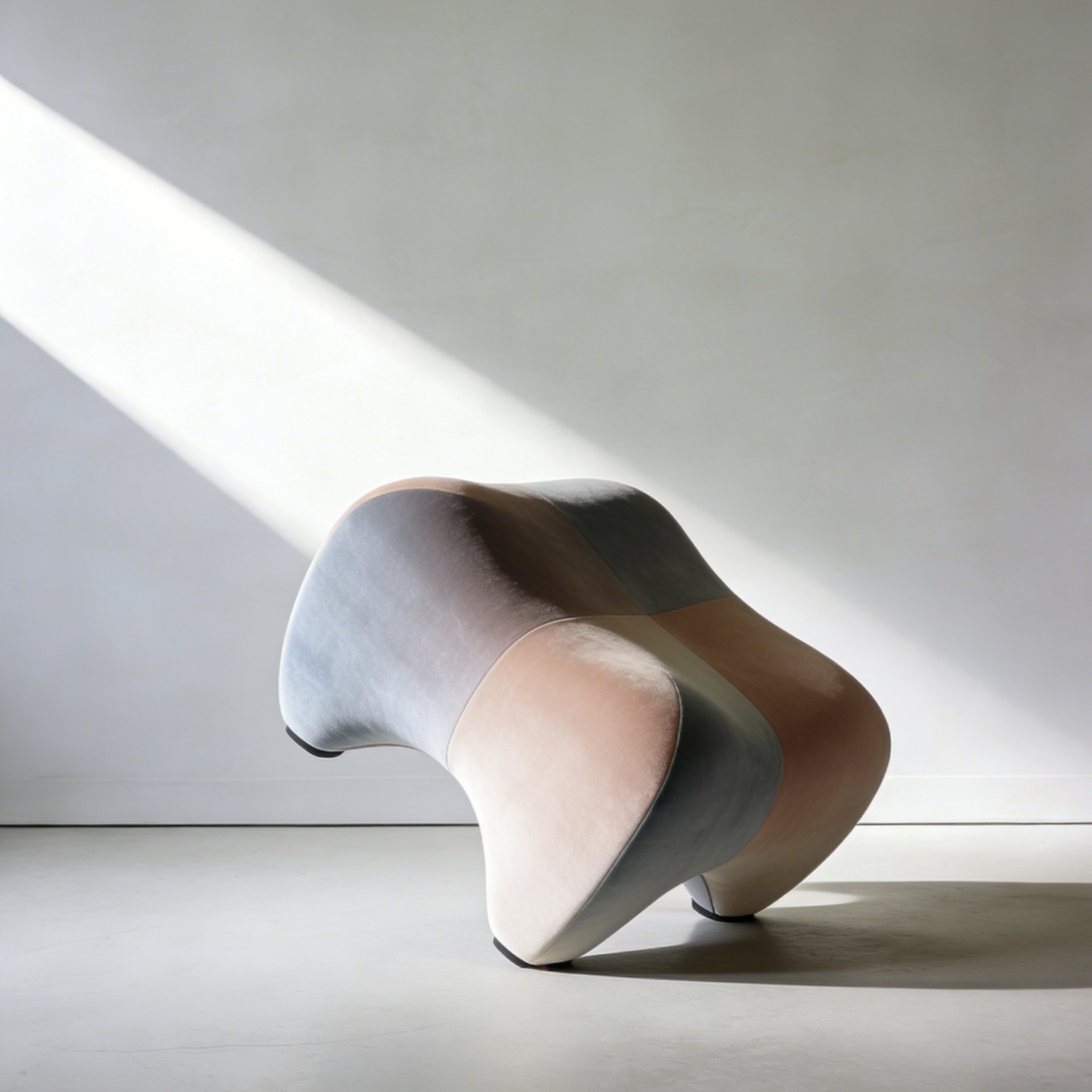 Stilvolle Sitzbank mit weichem Polster und Schuhregal