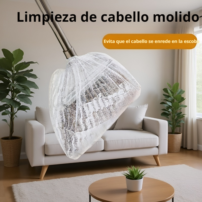 10 piezas de fundas desechables para escoba, limpieza de polvo y cabello en el suelo