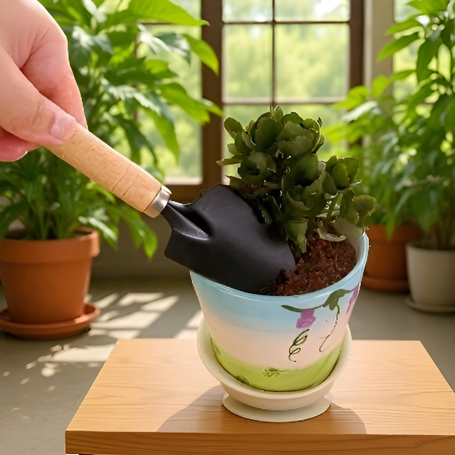 Modern kerti szerszámkészlet rozsdamentes acélból