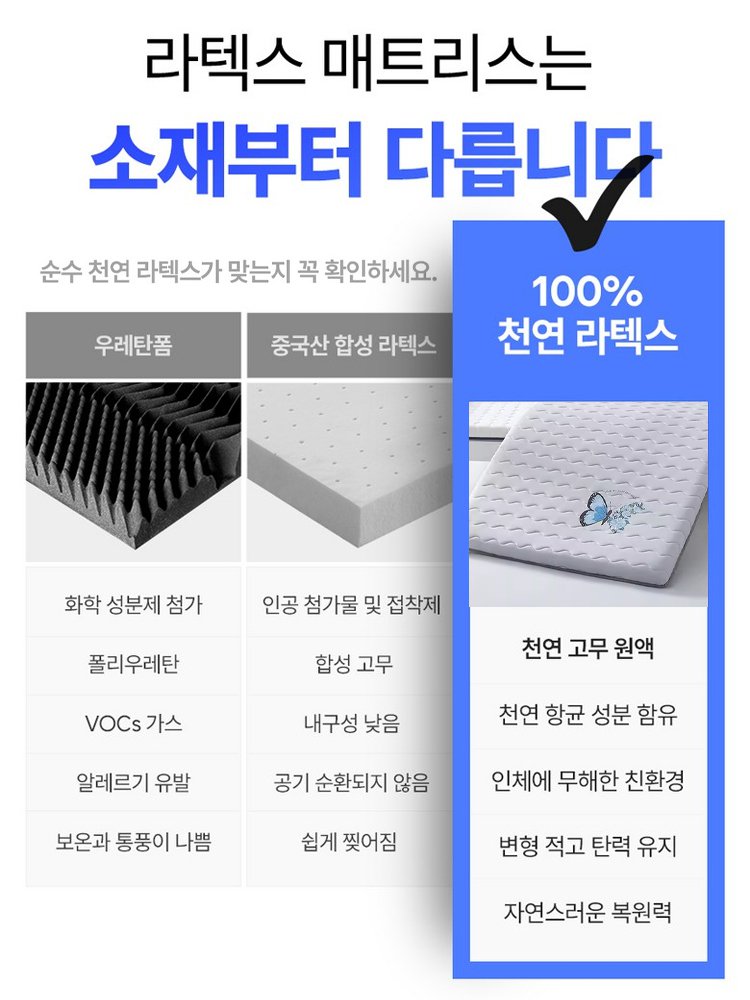 라이프 서포트 프리미엄 라텍스 매트리스