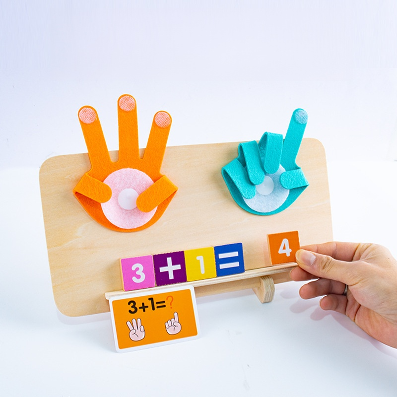  Preschool Finger Math Learning Tools Set for Addition and Subtraction