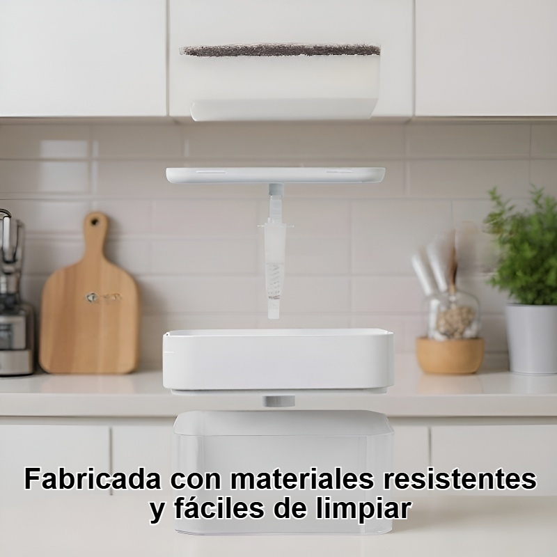 Jabonera con prensa escurridora