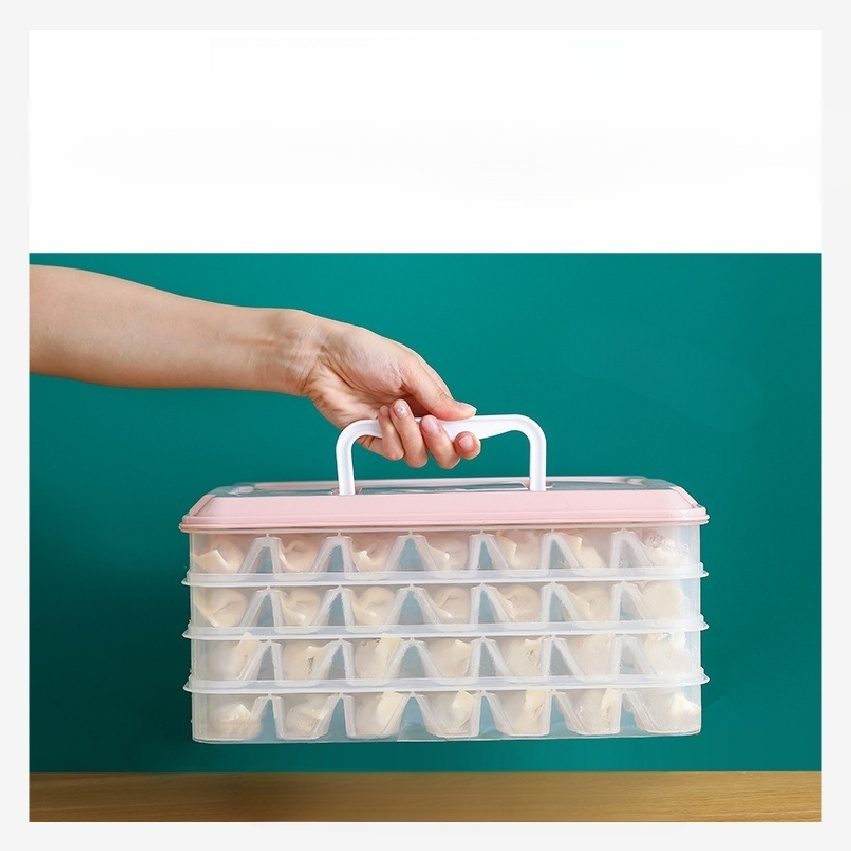 餃子盒多層托盤速凍餃子盒餛飩保鮮收納盒