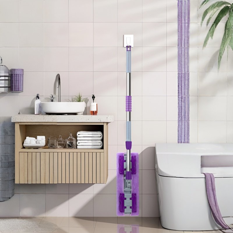 가정용 불량 플랫 밀대 10년 내구 건습 겸용 천 슬래브 밀대 깨끗한 나무 바닥 밀대