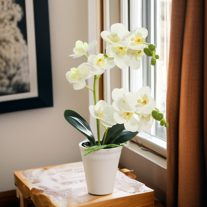 蝴蝶蘭盆景仿真花
