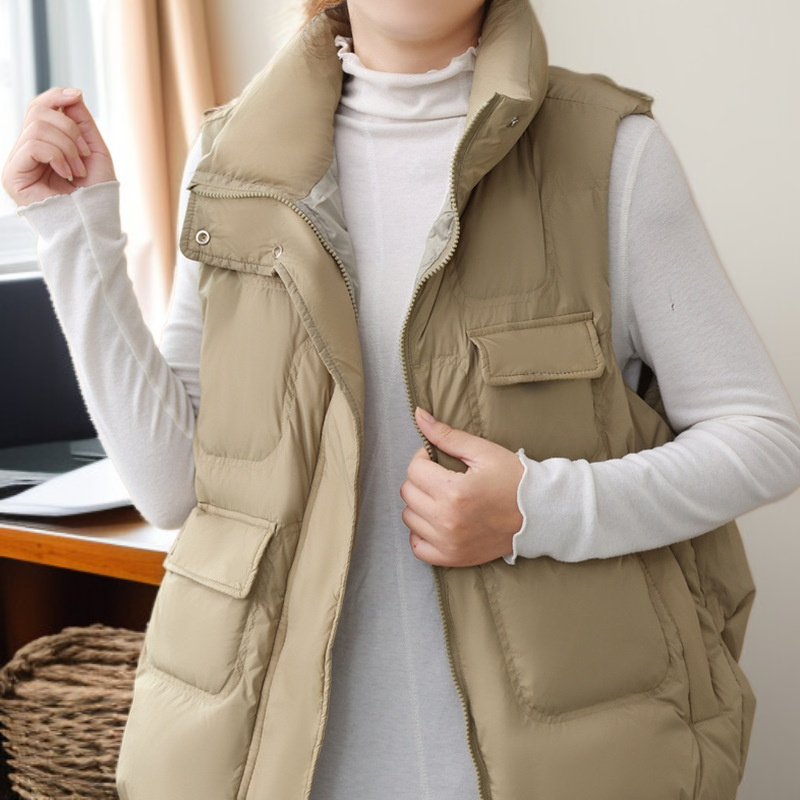 캐주얼 여성 겨울 패딩 조끼