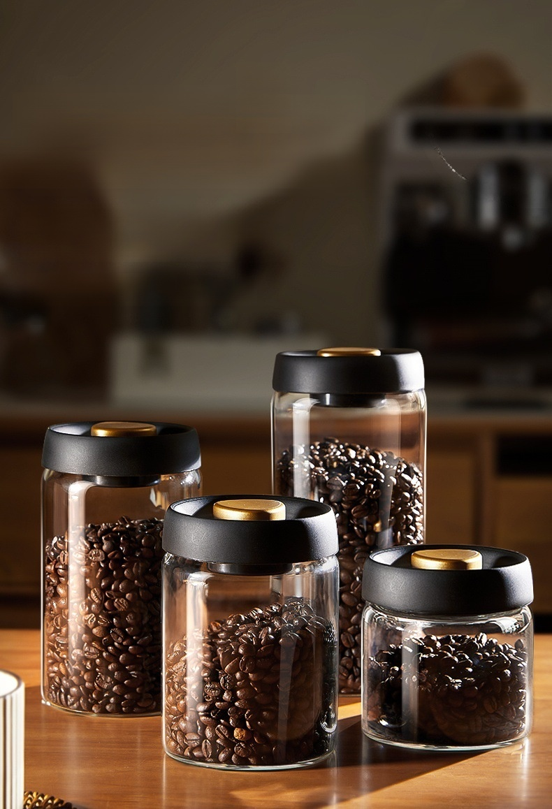 Pojemnik próżniowy na ziarna kawy – widok ogólny