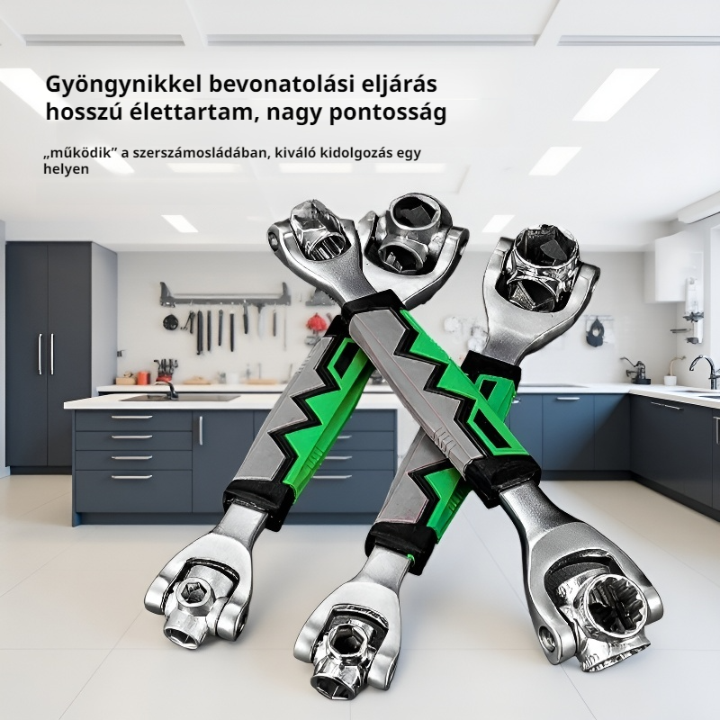 8 az 1-ben multifunkciós csillagcsontkulcs, tartós univerzális nagy keménységgel