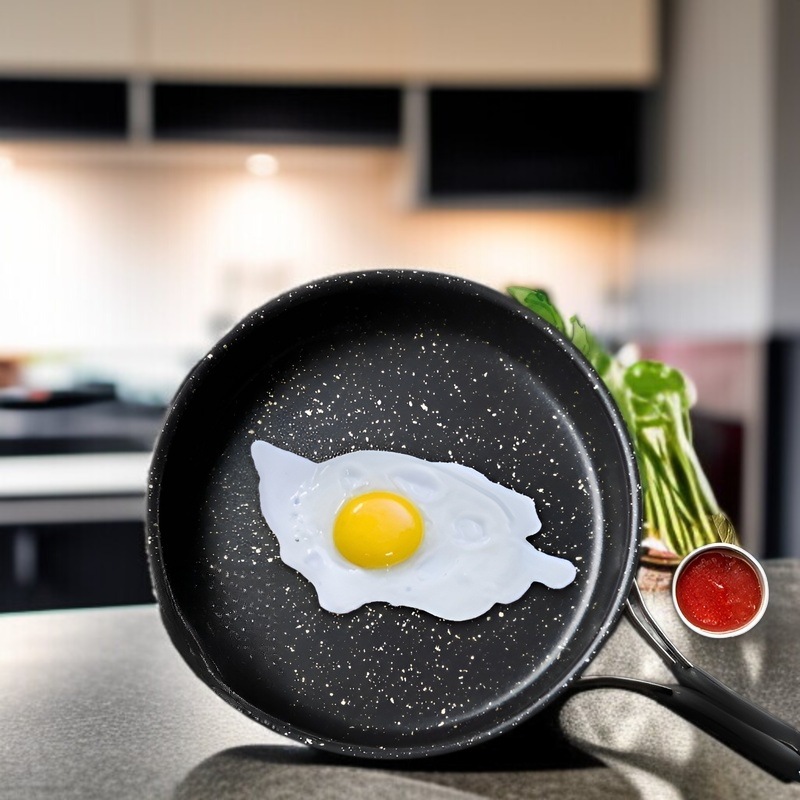 아웃도어 캠핑 라지 접이식 논스틱 후라이팬 맥반석 볶음팬