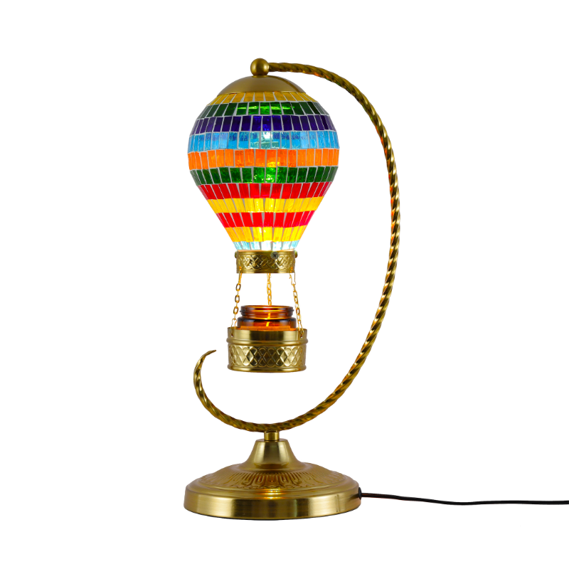 Mosaic stained glass table lamp