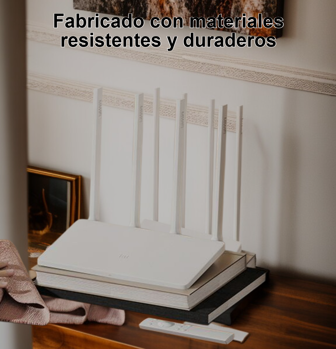 Soporte fácil de instalar para router y accesorios