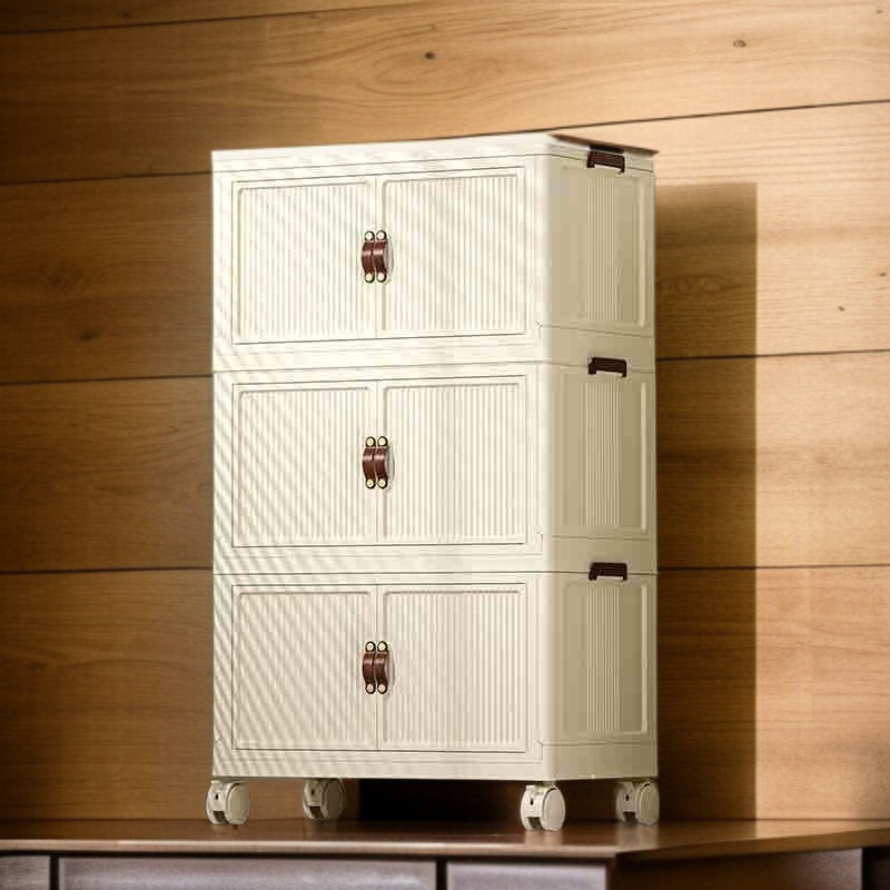 가정용 라지 접이식 수납함 선반 정리함 간식 수납장 사물함 장난감 수납함