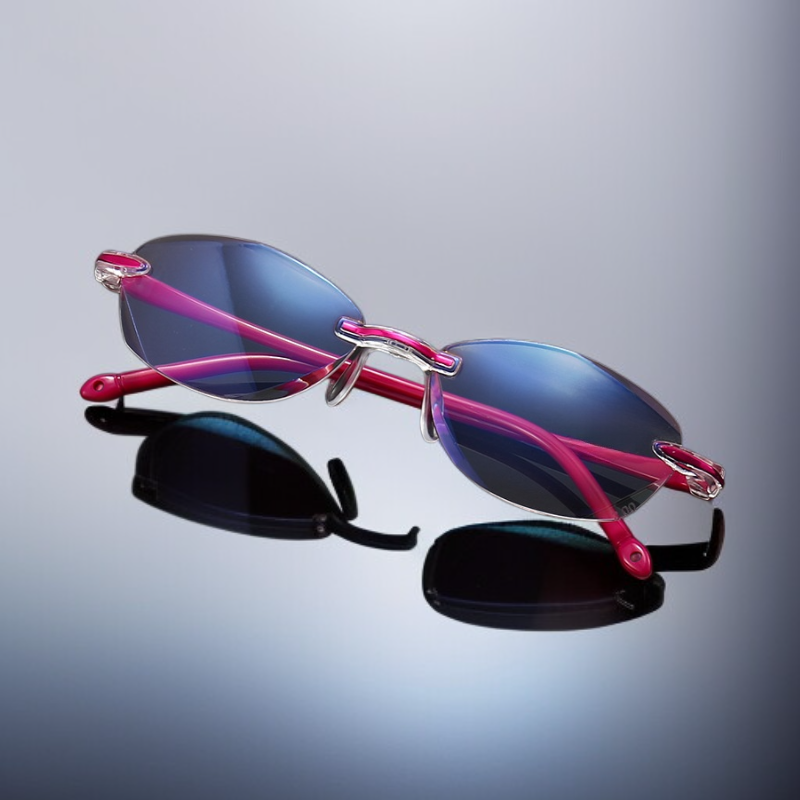 แว่นอ่านหนังสือตัดเหลี่ยมเพชร ป้องกันแสงสีฟ้า