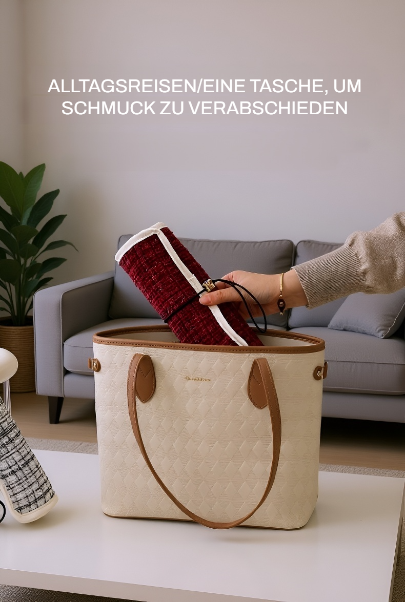 Kompakte Schmucktasche für Schmuckorganisation