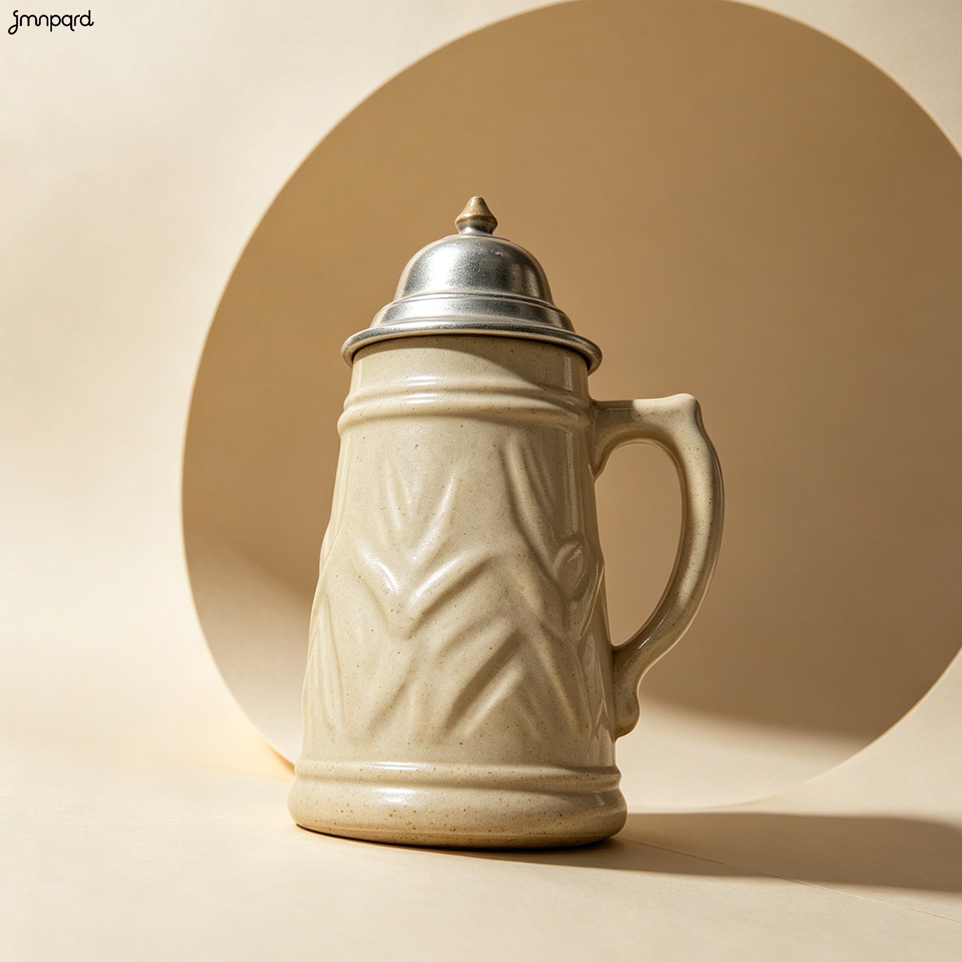Juego de 2 jarras de cerveza de cerámica vintage