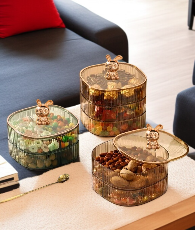 ラグジュアリー多層ライフルーツプレート全体画像